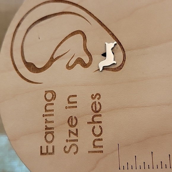 Doxie Stud Earrings, choice of color - Picture 3 of 6